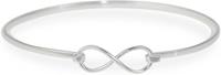 Lovenotes bangle - zilver - infinity - klemsluiting - Ø60 mm