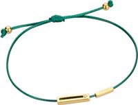 Unknown Esprit ESBR00741521 Mini - armband - Textiel - Groen en goudkleurig