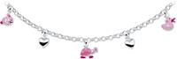 The Kids Jewelry Collection Ketting Hart En Dieren 3,0 mm 36 + 2 cm - Zilver