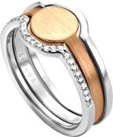 Unknown Esprit ESRG003012 Fuse ring - Zilver roségoudverguld - Rosékleurig - Ringmaat: 16.00 mm / maat 50