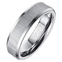 mendes Wolfraam heren ring Geborstels Mat 6mm-21.5mm