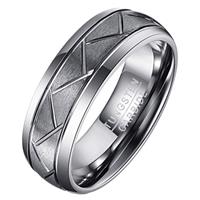 mendes Wolfraam heren ring Diagonale Groeven-20mm