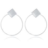 lgtjwls LGT Jewels Cirkelvormige Damesoorbellen met Rhombus Goud