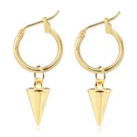 lgtjwls LGT Jewels Damesoorbellen met Puntige Gouden Hanger