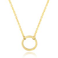 Hippe dames ketting Circle Goudkleurig