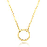 Hippe dames ketting Circle Goudkleurig