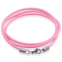 lgtjwls LGT Jewels waxkoord ketting Roze - 2.5mm-65cm