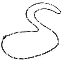 lgtjwls LGT Jewels Cubaanse koord ketting Zwart 3mm-50cm