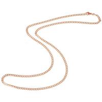 lgtjwls LGT Jewels Cubaanse koord ketting Rose 3mm-70cm