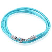 lgtjwls LGT Jewels waxkoord ketting Turquoise - 2.5mm-65cm
