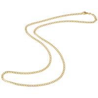 lgtjwls LGT Jewels Cubaanse koord ketting Goudkleurig 3mm-50cm