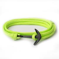 lgtjwls Anker armband Neon Groen polyester koord