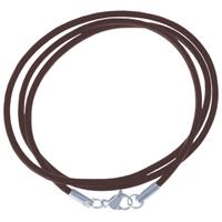 lgtjwls LGT Jewels leren koord ketting bruin 3mm-50cm