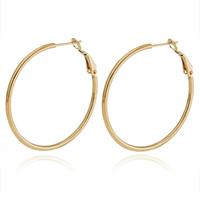 cillajewels Cilla Jewels Hoop oorringen Dames Edelstaal Goudkleurig-60mm