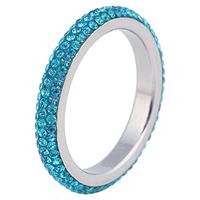 cillajewels Cilla Jewels ring edelstaal Kristal Blauw-17mm