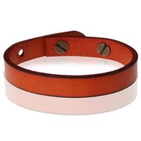 stonevalley Stone Valley leren armband Verstelbaar Heren Bruin