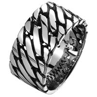 lgtjwls Mannen ring Staal Silver Chain-21mm