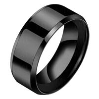 Heren ring Titanium Zwart 8mm-20mm