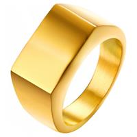 mendes Verguld stalen zegelring van  Jewelry-18mm