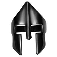 lgtjwls Herenring edelstaal Spartan Mask Black-21.5mm