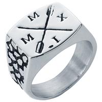 mendes zegelring Edelstaal Zilverkleurig Arrow-21.5mm