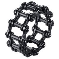 mendes Edelstaal heren ring Bike Chain black-21.5mm