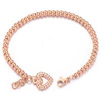 cillajewels Cilla Jewels Dames Armband Kraalvormig met Hart Rose