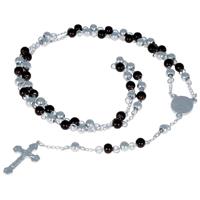 lgtjwls LGT Jewels Rozenkrans Edelstaal Black Silver Edition