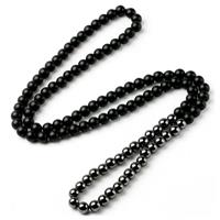 memphis kralen ketting Heren Onyx Hematiet Zwart- 85cm