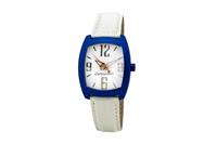 Chronotech Horloge Witte Leren Band