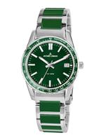 Jacques lemans Horloge  Zilverkleur::Groen