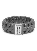 Buddha to Buddha Ben Small ring van gerhodineerd sterling zilver met details van gepolijst zilver