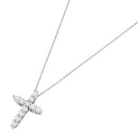 GIORGIO MARTELLO MILANO Kette mit Anhänger »Kreuz mit Zirkonia«