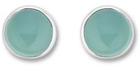 ONE ELEMENT Paar Ohrhänger »Ohrringe / Ohrstecker aus 925 Silber Chalcedon hellblau«