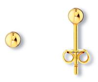 ONE ELEMENT Paar Ohrstecker »Ohrringe / Ohrstecker Kugel aus 333 Gelbgold«