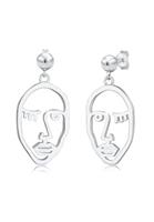 Elli Dames Oorbellen Twinkleface Ontwerp Trend in 925 Sterling Zilver Verguld