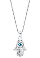 Amor Kette mit Anhänger »Hand der Fatima, 2027065«, mit Zirkonia und Emaille