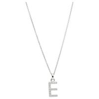 Smart Jewel Kette mit Anhänger »Buchstabe E mit Zirkonia Steine, Silber 925«
