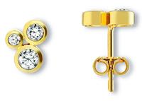 ONE ELEMENT Paar Ohrstecker »Ohrringe / Ohrstecker aus 333 Gelbgold Zirkonia«