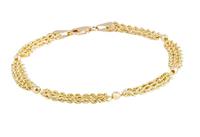 Vivance Armband »Goldarmband«, mit facettierten Kügelchen
