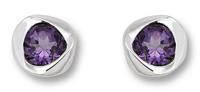 ONE ELEMENT Paar Ohrhänger »Ohrringe / Ohrstecker aus 925 Silber Amethyst«