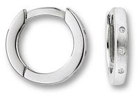 ONE ELEMENT Paar Ohrhänger »Orhringe / Creolen aus 925 Silber Zirkonia«