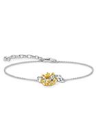 Thomas Sabo Silberarmband »Krone Gold, A1982-849-14-L19V«, mit Zirkonia