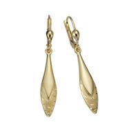 Fascination by Ellen K. Ohrhänger »375/- Gelbgold glanz matt diamantiert«
