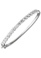 Jobo Armreif, oval 925 Silber mit Zirkonia