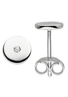 Jobo Paar Ohrstecker, 925 Silber mit 2 Zirkonia