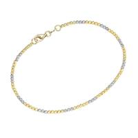 Luigi Merano Armband »mit facettierten Kugeln, Gold 585«