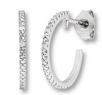 ONE ELEMENT Paar Ohrstecker »Ohrringe / Ohrstecker aus 585 Weißgold mit 0,02 ct Diamant«