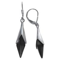 Vivance Ohrhänger »925/- Sterling Silber synth. Onyx«