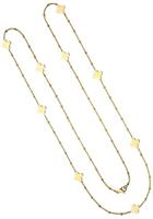 Jobo Kette ohne Anhänger, Edelstahl gold-farben 90 cm
